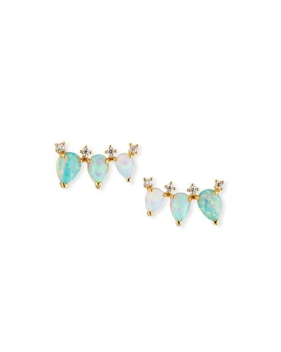 Tai Opal Trio Earrings In Gold