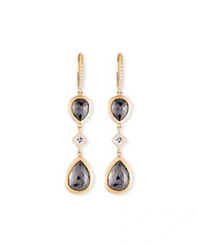 Rahaminov Diamonds 18k Kifani Pear-dangle Earrings