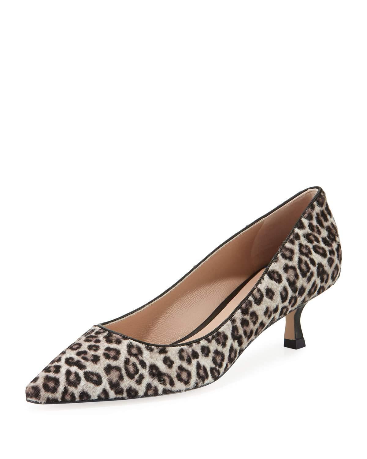 leopard low heel pumps hot cea6c 35ff3