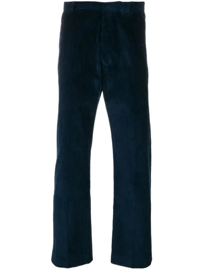 Ami Alexandre Mattiussi Straight Fit Trousers In Blue