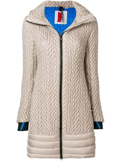 Rossignol Rosine Quilted Parka Coat In Neutrals