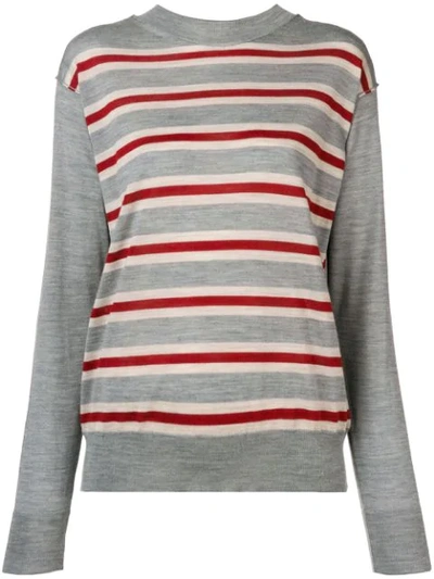 Sofie D'hoore Madrid Striped Sweater In Grey