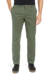 Vineyard Vines Breaker Flat Front Straight Leg Stretch Cotton Pants In Cargo Green