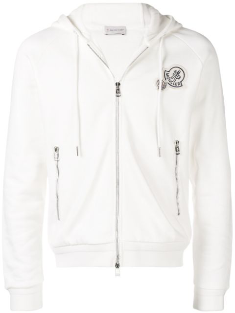 moncler white hoodie