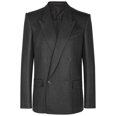 ジャケット・アウター GIVENCHY double wool jacket Givenchy Double-breasted Lacquered Wool Jacket In Black