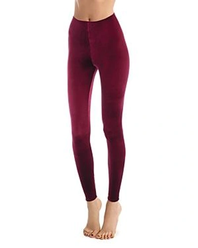 Commando Perfect Control Velvet Leggings In Berry