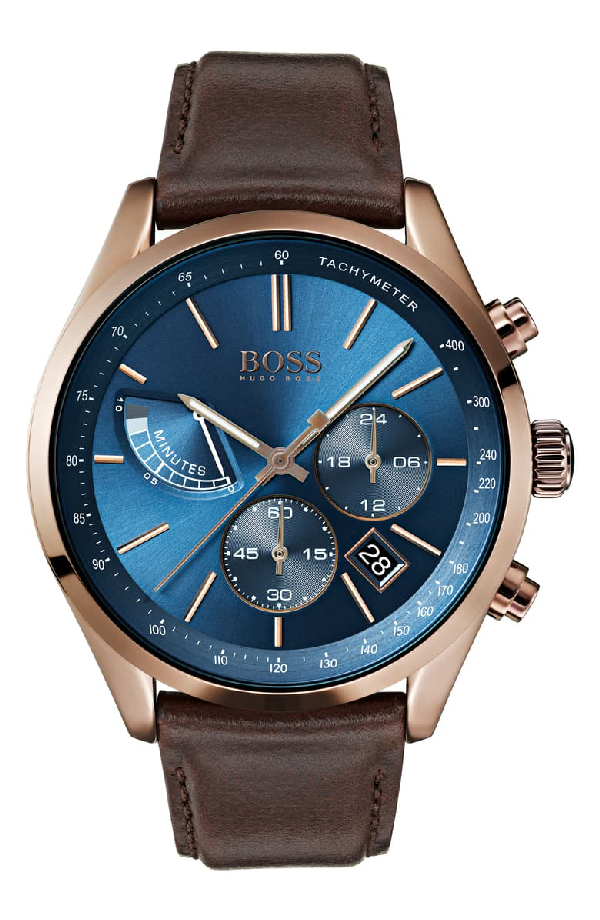 hugo boss grand prix watch blue