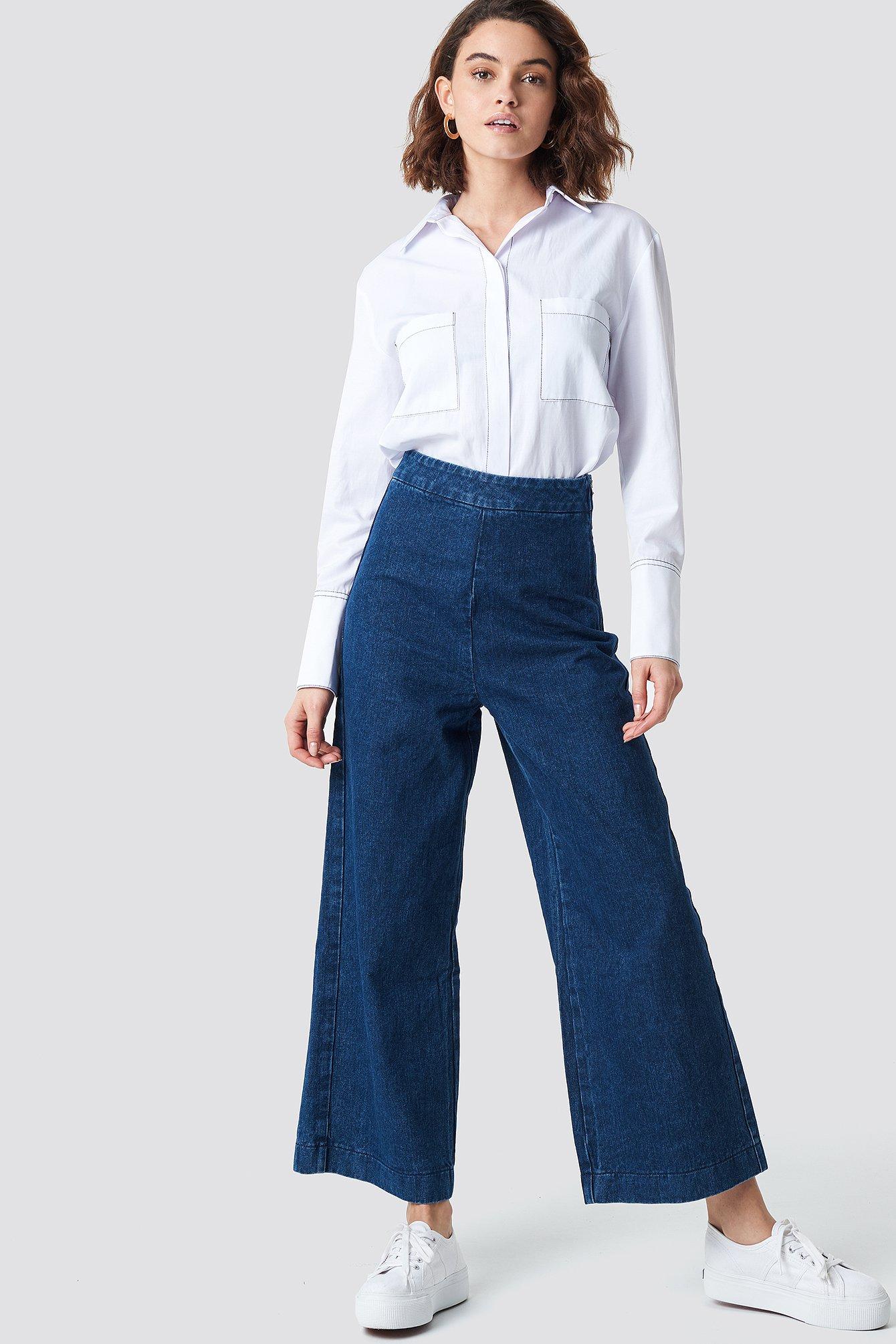 culottes denim pants