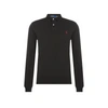 Polo Ralph Lauren Classic Fit Mesh Long-sleeve Polo Shirt In Black