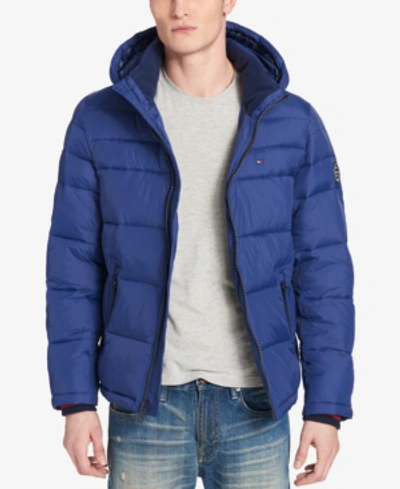 Tommy Hilfiger Men's Quilted Puffer Jacket, Created For Macy's In Royal Blue