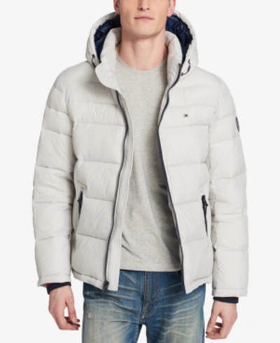 Tommy Hilfiger Men's Quilted Puffer Jacket, Created For Macy's In Ice