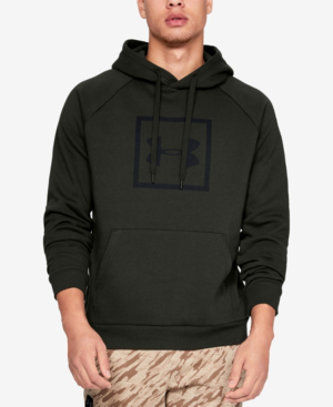 olive green under armour hoodie