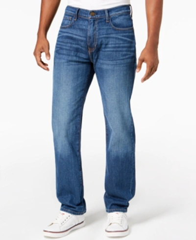 Tommy Hilfiger Men's Big & Tall Relaxed Fit Stretch Jeans, Created For Macy's In Hamilton Medium Wash