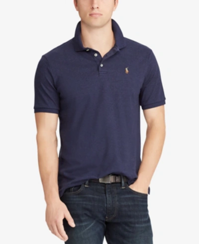 Polo Ralph Lauren Men's Custom Slim Fit Polo, Created For Macy's In French Navy