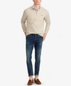 Polo Ralph Lauren Men's Jersey Half-zip Pullover In Tuscan Beige Heather