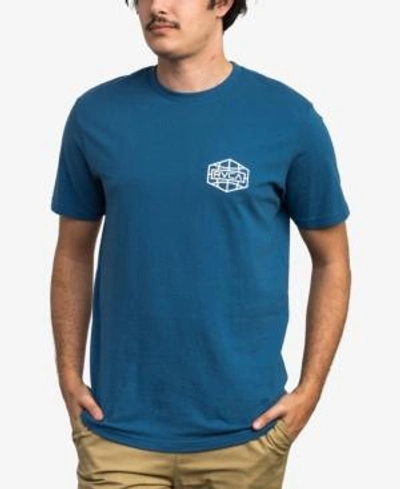 Rvca Men's Logo Graphic T-shirt In Bright Blue