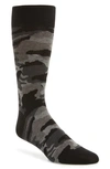 Cole Haan Modern Camo Socks In Black