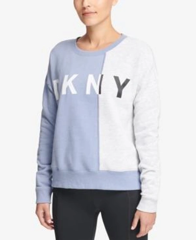 Dkny Sport Colorblocked Fleece Top, Created For Macy's In Tempest