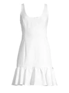 Milly Geneva Mini Dress In White