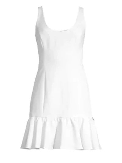 Milly Geneva Mini Dress In White