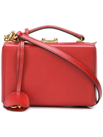 Mark Cross Boxy Snap Top Satchel - Red