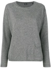 Aspesi Cashmere Fine Knit Sweater - Grey