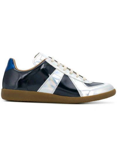 Maison Margiela Low-top Metallic Replica Sneakers - Blue