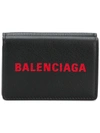 Balenciaga Logo Wallet - Black