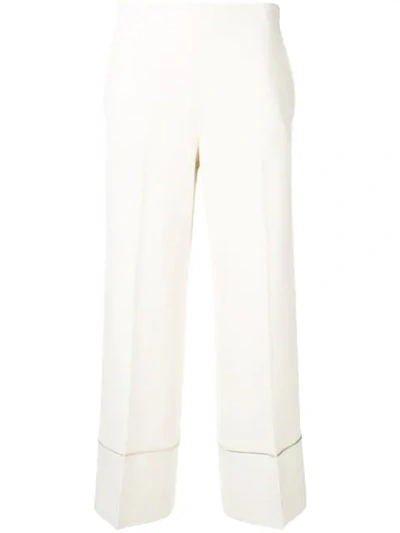 Antonelli Thelma Cropped Trousers In White