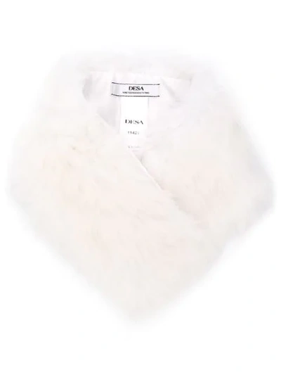 Desa 1972 Fur Scarf In White