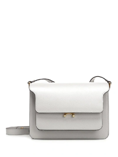 Marni Trunk Shoulder Bag In White