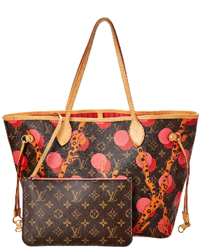 Pre-owned Louis Vuitton Limited Edition Ramages Monogram Canvas Neverfull Mm Nm In Nocolor