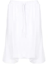 Unconditional Cropped Harem Trousers - White