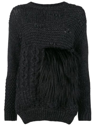 Simone Rocha Patchwork Sweater - Black