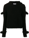 Jw Anderson J.w. Anderson Rib Knit Sweater In Black