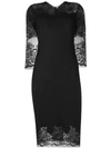 Ermanno Scervino Lace Midi Dress - Black