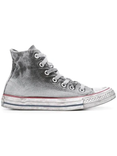 Converse Chuck Taylor All Star Basic Wash Hi-top Sneakers In Grey