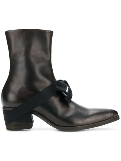 Atelier Bâba Stiefel Mit Schleifenband In Black