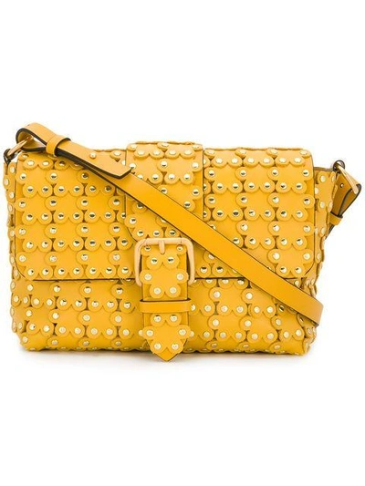 Red Valentino Red(v) Flower Puzzle Shoulder Bag - Yellow