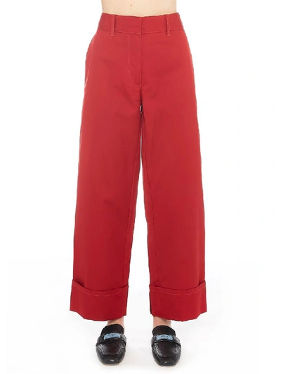 Prada Pants In Red