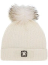 Max & Moi Pom Pom Cap In White