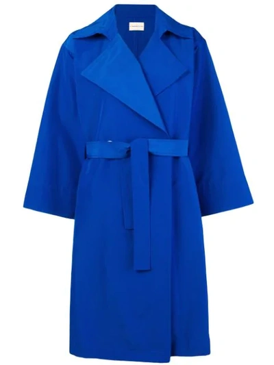 Simon Miller Belted Trench Coat - Blue In Blue