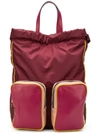 Marni Drawstring Top Backpack - Red