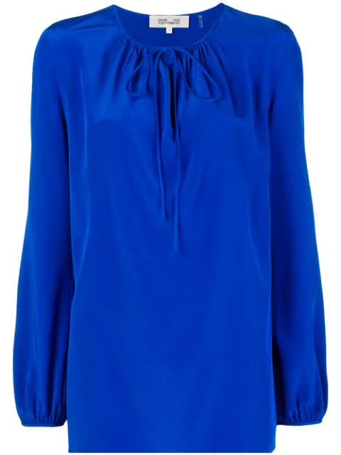 Blouse DVF CHOLULA Green Parakeet - Taille L - Neuf Avec étiquettes