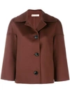 Marni Cropped Button Jacket - Brown