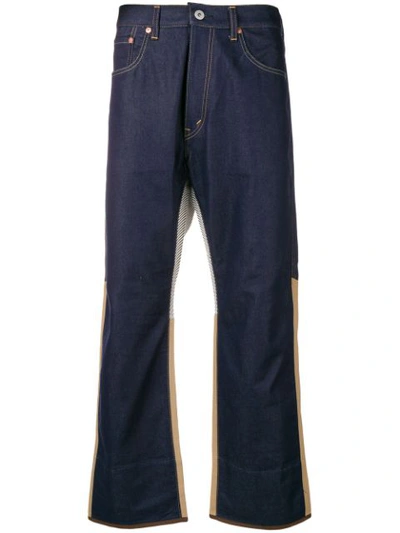 Junya Watanabe Cropped Fit Jeans In Blue