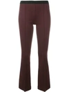 Helmut Lang Flared Rib Leggings - Brown