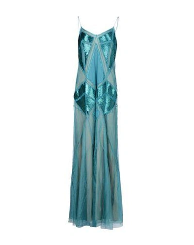 Alberta Ferretti Long Dresses In Pastel Blue