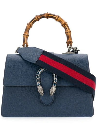 Gucci Dionysus Bamboo Tote In Blue