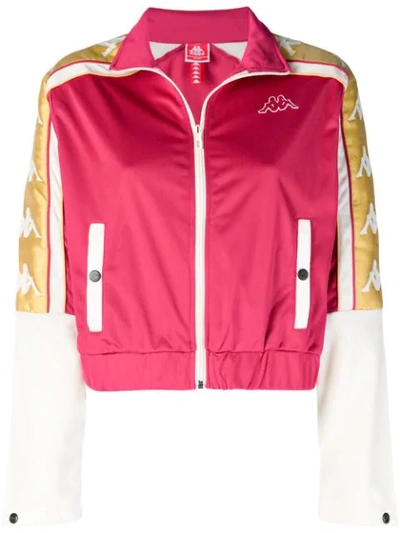 Kappa Banda Cropped Sports Jacket - Red